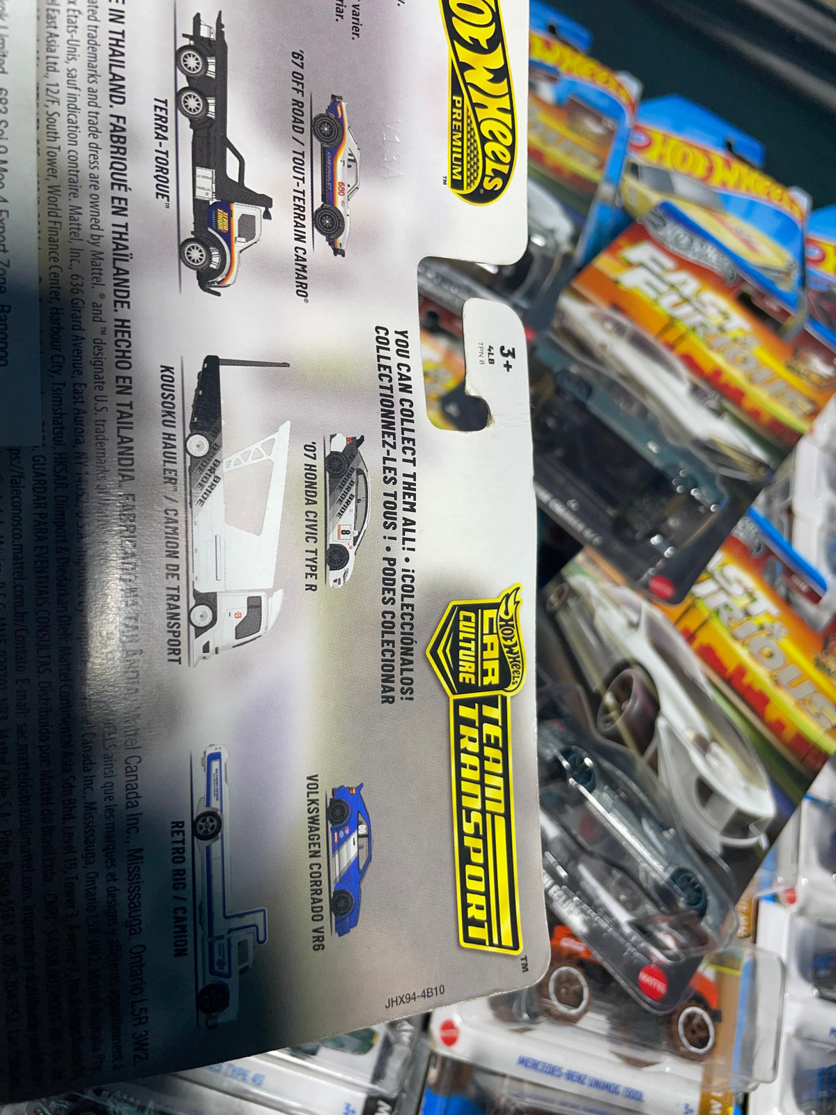 HOTWHEELS Premium Transport Edition Honda Civic Type R