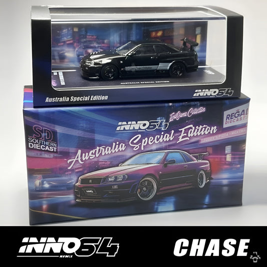 INNO64 GTR R34 Midnight Black (CHASE) Australian Limited Edition