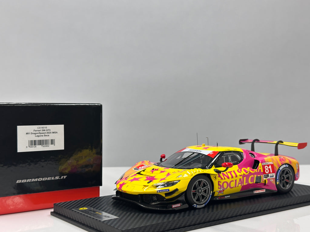 Ferrari 296 GT3 BBR 1:18 Scale