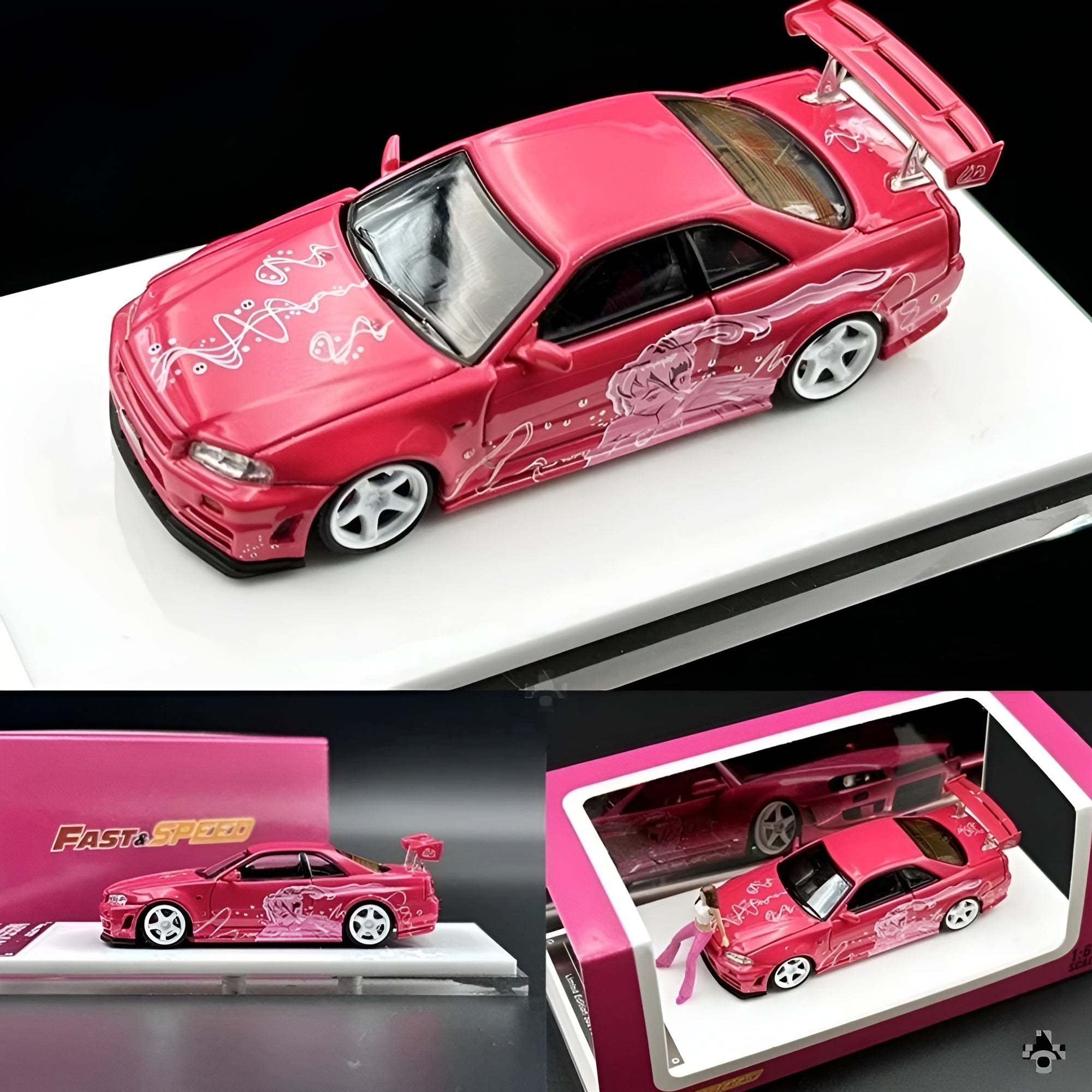 Fast Speed Skyline GT-R R34 High Wing Suki Pink – Toyspluslifestyle